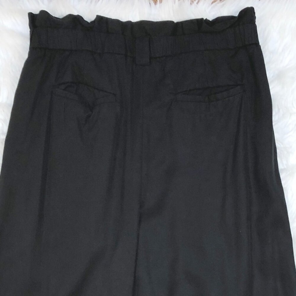 BANANA REPUBLIC Wide Leg Pleated Soft Tencel Pants 865389 in Black 10 - Picture 8 of 15